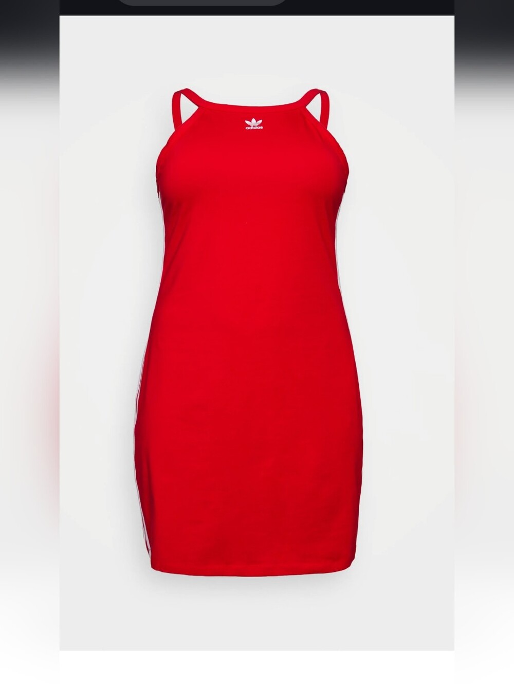adidas Originals Better Scarlet Red Athletic Dress with White Accents 1X